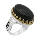 انگشتر یشم نقره مردانه طرح مسعود