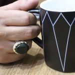 انگشتر یشم نقره مردانه طرح محسن - Image 4