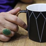 انگشتر یشم نقره مردانه طرح متین - Image 4