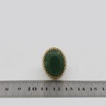 انگشتر یشم نقره مردانه طرح متین - Image 5