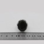 انگشتر یشم نقره مردانه طرح فرحان - Image 4