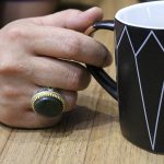 انگشتر یشم نقره مردانه طرح بهنام - Image 4