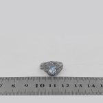 انگشتر توپاز الماس تراش نقره زنانه طرح طناز - Image 4