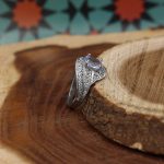 انگشتر توپاز الماس تراش نقره زنانه طرح طناز - Image 2