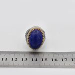 انگشتر لاجورد نقره مردانه طرح یا حسین (ع) - Image 5