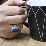 انگشتر لاجورد نقره مردانه طرح شاپور - Image 4