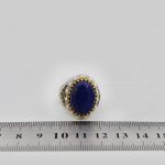 انگشتر لاجورد نقره مردانه طرح عرفان 2 - Image 5