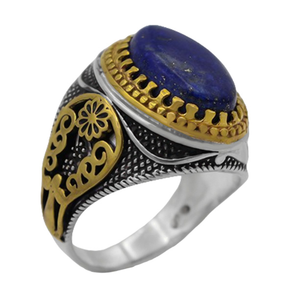 19-1-032lapis-lazui-nosrat-man-ring (1) انگشتر لاجورد مردانه نقره