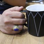 انگشتر لاجورد نقره مردانه طرح نصرت - Image 3