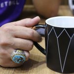 انگشتر فیروزه نیشابوری نقره مردانه طرح شاهین - Image 4