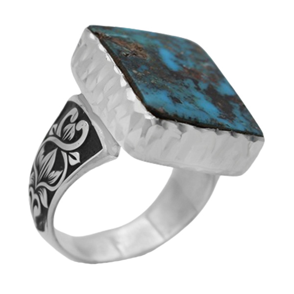 2-1-508torghoise-danyal-ring (1) انگشتر حرز امام جواد (ع) فیروزه مردانه نقره دست ساز ساده