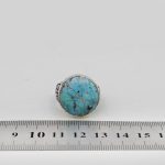 انگشتر فیروزه نیشابوری نقره دست ساز مردانه طرح نیما + حرز امام جواد (ع) - Image 5