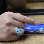 انگشتر فیروزه نیشابوری نقره دست ساز مردانه طرح داراب + حرز امام جواد (ع) - Image 4