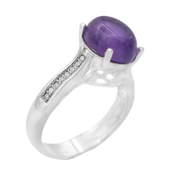 3-1-243 amethyst-rozhan-woman-ring(1) انگشتر آمیتیست زنانه نقره صفوی