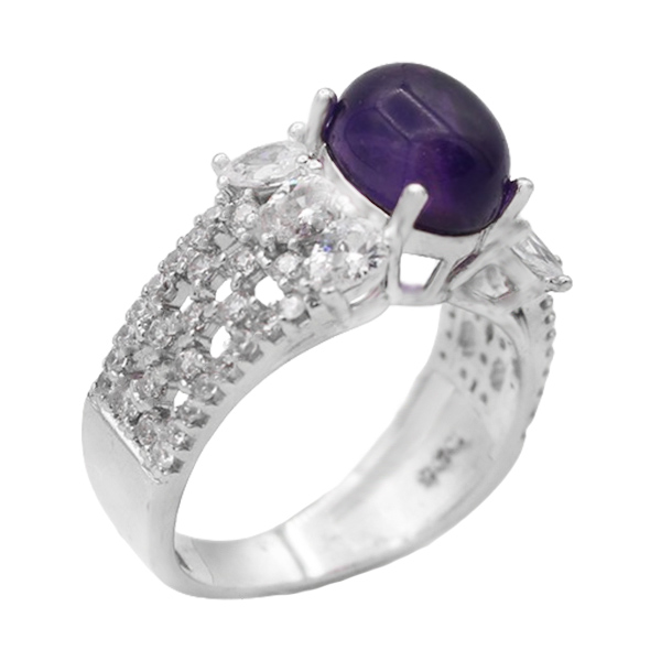 3-1-245 amethyst-nika-woman-ring(1) انگشتر آمیتیست زنانه نقره