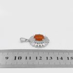 گردنبند عقیق سرخ یمنی نقره زنانه طرح مریلا - Image 4