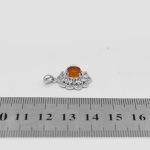 گردنبند عقیق سرخ یمنی نقره زنانه طرح مروا - Image 4