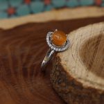 نیم ست عقیق سرخ یمنی نقره زنانه طرح منیژه - Image 3