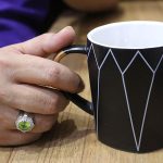 انگشتر زبرجد الماس تراش نقره مردانه دست ساز طرح کیانوش - Image 5