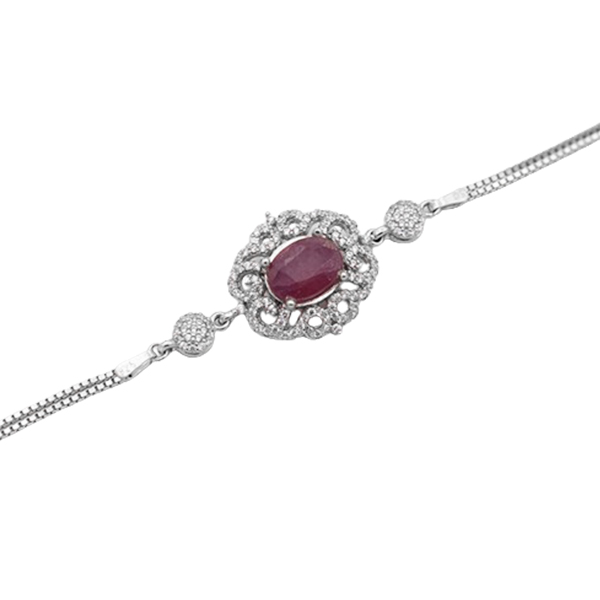 7-4-058 red-ruby-roz-bracelet(1) دستبند یاقوت سرخ