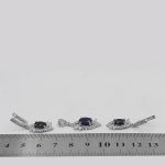 نیم ست یاقوت کبود الماس تراش نقره زنانه طرح فرنوش - Image 4