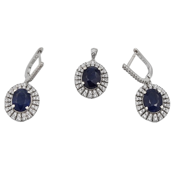 7-7-073burgundy-ruby-sara-woman-set (1) نیم ست یاقوت کبود زنانه نقره فاخر