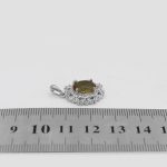 گردنبند الکساندریت الماس تراش نقره زنانه طرح شکوفه - Image 4