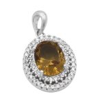 گردنبند الکساندریت الماس تراش نقره زنانه طرح ونسا