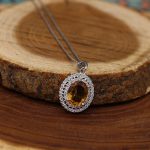 گردنبند الکساندریت الماس تراش نقره زنانه طرح ونسا - Image 2