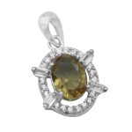 گردنبند الکساندریت الماس تراش نقره زنانه طرح تارا