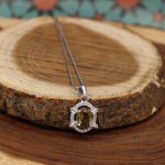 گردنبند الکساندریت الماس تراش نقره زنانه طرح تارا - Image 2