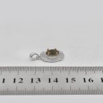 گردنبند الکساندریت الماس تراش نقره زنانه طرح کاملیا - Image 4