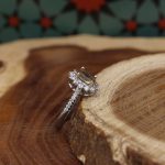 نیم ست الکساندریت الماس تراش نقره زنانه هلیا - Image 4