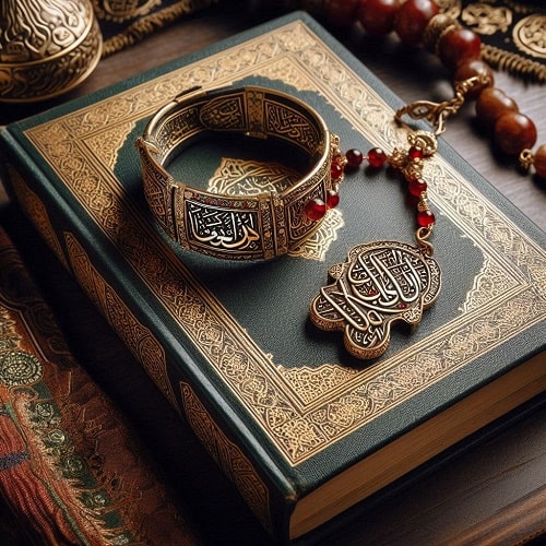 دعای حفظ فرزندان از چشم زخم بر روی بازوبند