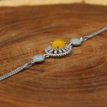 دستبند شرف الشمس نقره زنانه طرح نازگل + حکاکی - Image 2