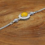 دستبند شرف الشمس نقره زنانه طرح سوگند + حکاکی - Image 2