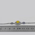 دستبند شرف الشمس نقره زنانه طرح هما + حکاکی - Image 4