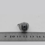 انگشتر حدید صینی نقره زنانه طرح حمیده + حکاکی - Image 4