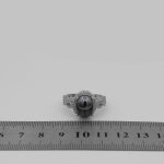 انگشتر حدید صینی نقره زنانه طرح مینا + حکاکی - Image 4