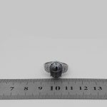 انگشتر حدید صینی نقره زنانه طرح نجمه + حکاکی - Image 4