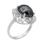 انگشتر حدید صینی نقره زنانه طرح هانا + حکاکی