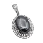 گردنبند حدید صینی زنانه نقره طرح صباح + حکاکی