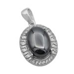 گردنبند حدید صینی زنانه نقره طرح فایا + حکاکی