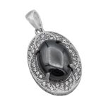 گردنبند حدید صینی زنانه نقره طرح ضحی + حکاکی