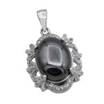 گردنبند حدید صینی زنانه نقره طرح مهتاب + حکاکی