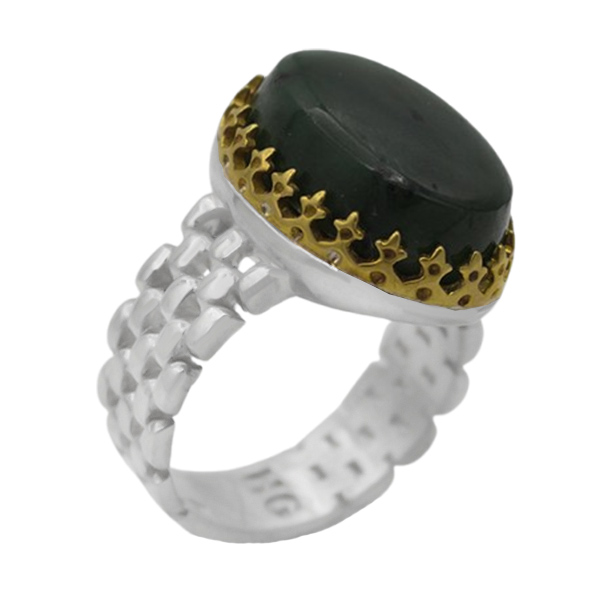 11-1-132jade-radan-man-ring (1) انگشتر یشم مردانه نقره صفوی