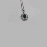 گردنبند یشم نقره زنانه طرح دنیا - Image 3