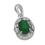 گردنبند یشم نقره زنانه طرح هانیه