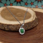 گردنبند یشم نقره زنانه طرح هانیه - Image 2