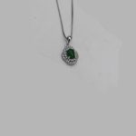 گردنبند یشم نقره زنانه طرح هانده - Image 3